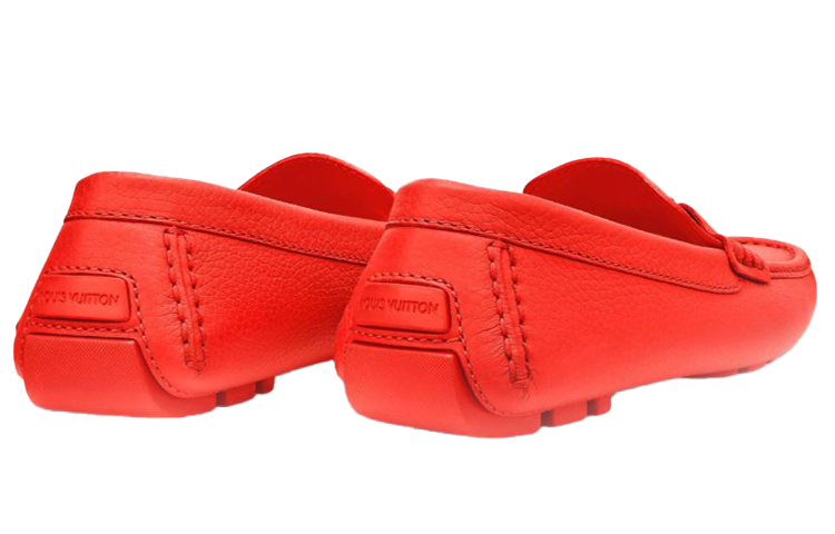 LOUIS VUITTON Monte Carlo Men's Casual Shoes Men's Orange Red
