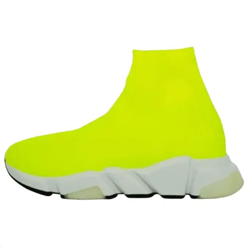 Balenciaga Speed Mid top Casual Shoes Men's Yellow