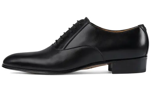 GUCCI Dress Shoes Men's Low Top Black