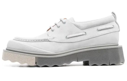 OFF WHITE Suede Men's Casual Shoes Men's Gray