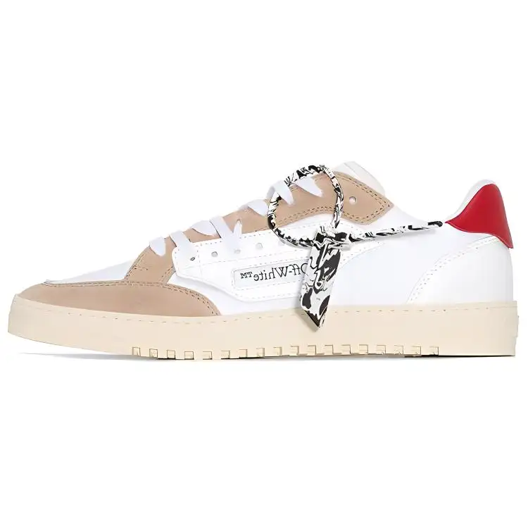 OFF WHITE Stylish Skateboarding Shoes Men's Ecru