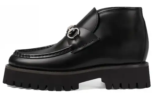GUCCI Horsebit Loafers Women's Black
