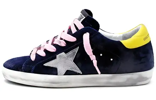 Golden Goose Super-Star Suede Sneakers Blue Women's