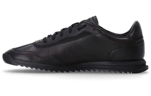BOSS Perforated Low-top Leather Sneakers