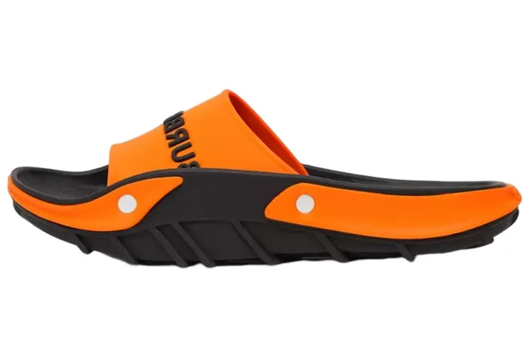 Burberry Slide Slippers Men's Black Orange