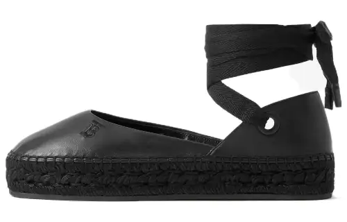 Burberry Leather Casual Shoes Women's Black