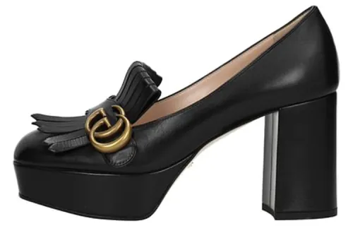 GUCCI Platform Fringe Loafers