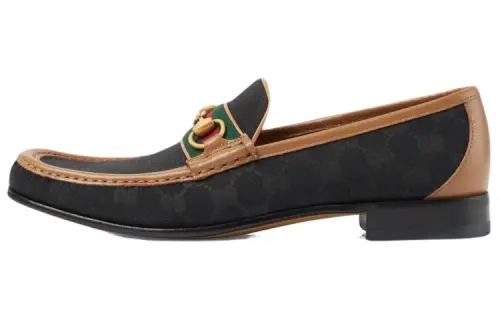 GUCCI Horsebit Loafers Men's Black