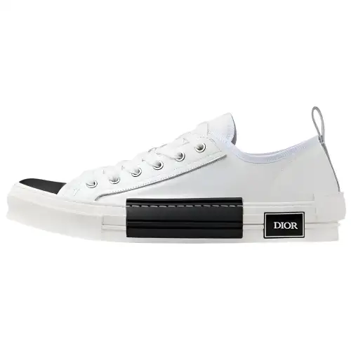 DIOR B23 Low top Canvas Shoes Men's White