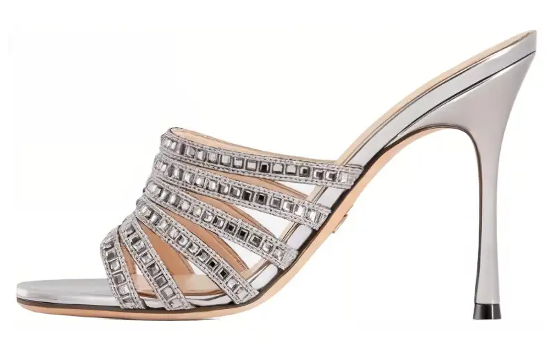 DIOR Slide Slippers Women's Silver