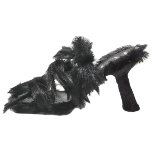 LOEWE Petal Flip Flops 9cm Women's Black