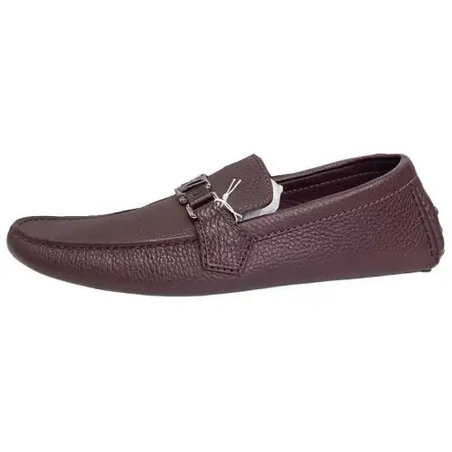 LOUIS VUITTON Gommino Loafers Men's Burgundy