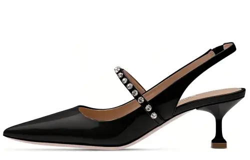 MIU MIU Slim Heel High Heels Women's Black