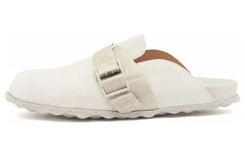 OFF-WHITE Industrial Belt Suede Clogs