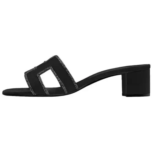 HERMES Oasis Slide Slippers Women's Black