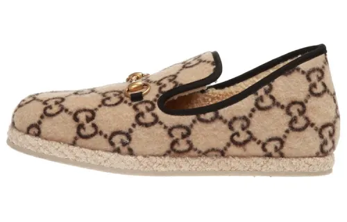 GUCCI Horsebit Loafers Men's Beige
