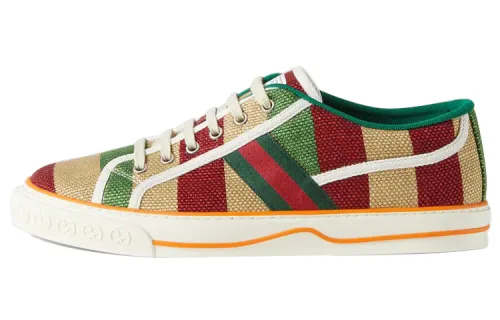 GUCCI Tennis 1977 Low top Stylish Skateboarding Shoes Men's Multicolor 100th Anniversary
