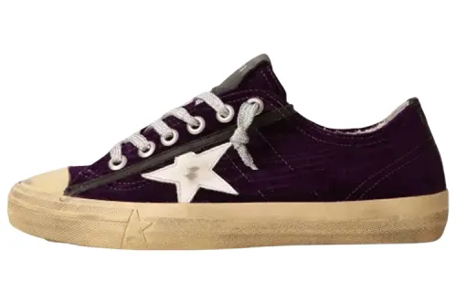 Golden Goose V-Star Velvet Sneakers