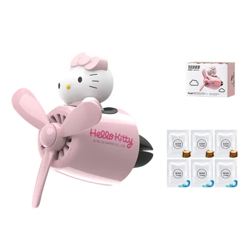 Hello kitty, cartoon fuchsia cute perfumed creative airplane, doll, perfume, universal aromatherapy