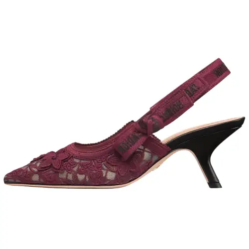 DIOR J'Adior Slim Heel High Heels 6.5cm Women's Red Black