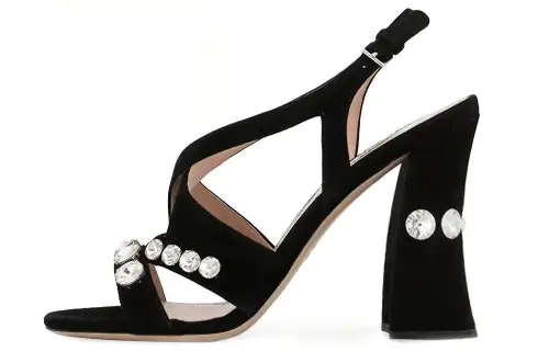 MIU MIU One Strap Sandals Women's Black