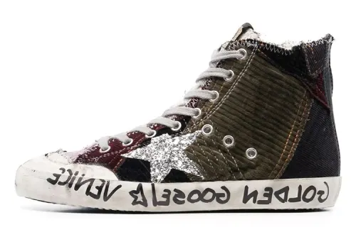 Golden Goose Francy Suede Stylish Skateboarding Shoes Women's Black