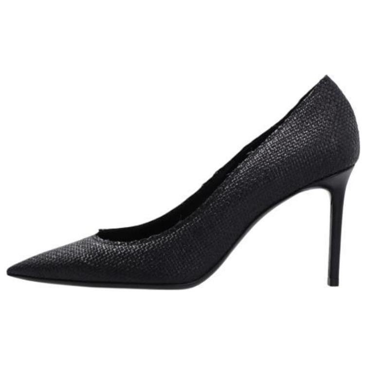 SAINT LAURENT Anja Slim Heel High Heels 9cm Women's Black
