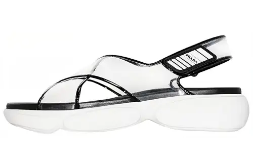 PRADA One Strap Sandals Women's Transparent