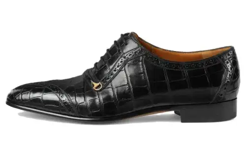 GUCCI Dress Shoes Men's Low Top Black