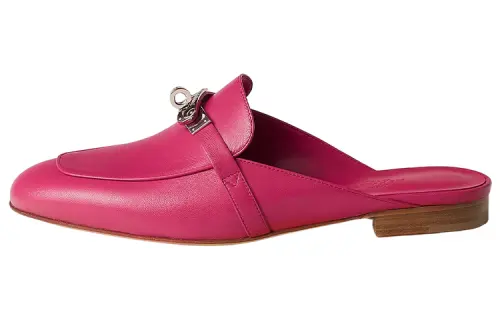 HERMES Oz Closed Toe Slippers Women's Pink