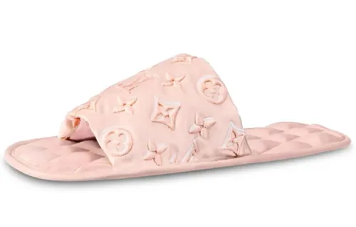 LOUIS VUITTON Homey Slide Slippers Women's Light Pink