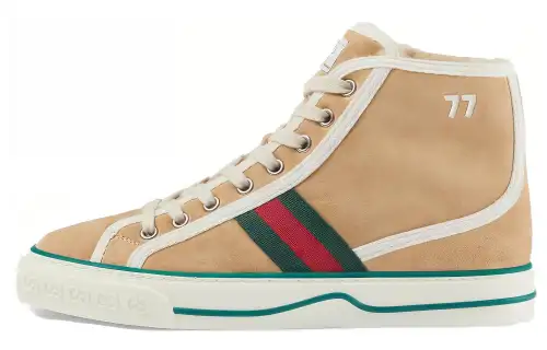 GUCCI Tennis 1977 High top High top Skateboard Shoes Women's Brown