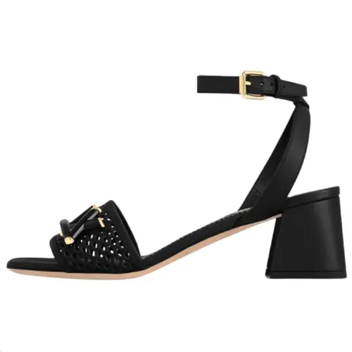 LOUIS VUITTON Shake One Strap Sandals 5.5cm Women's Black