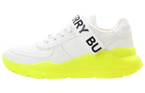 Burberry Women's Ronnie Sneaker 'Optic White Neon Green' Women's