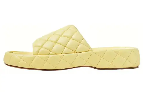 Bottega Veneta Padded Slide Slippers Women's Yellow