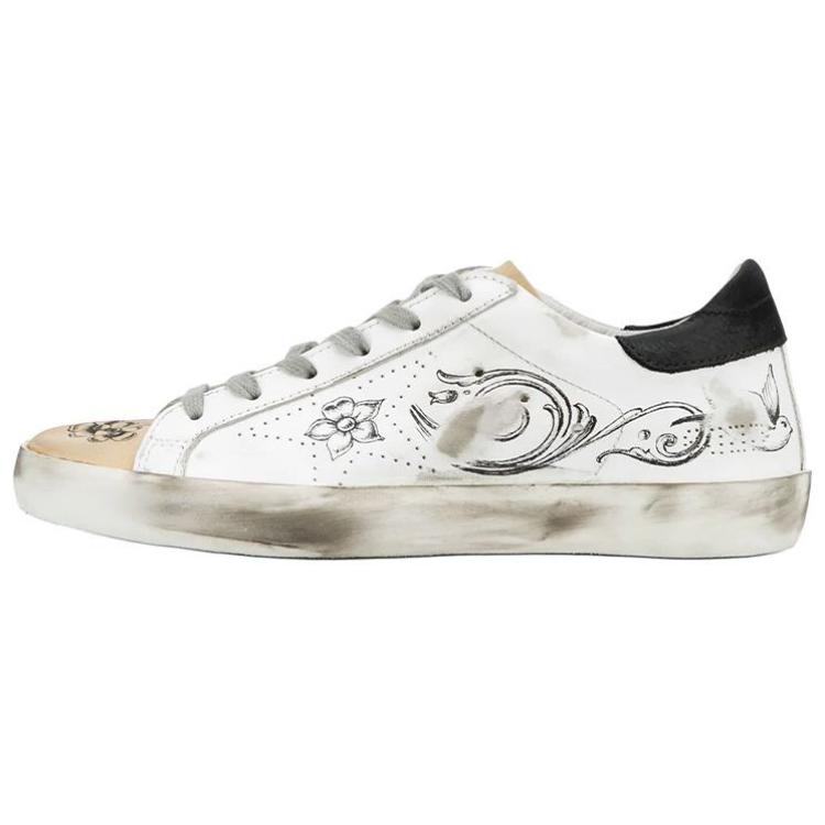 Golden Goose Super Star Stylish Skateboarding Shoes Women's White