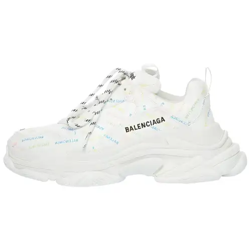 Balenciaga Triple S AllOver Logo White Multicolor Women's