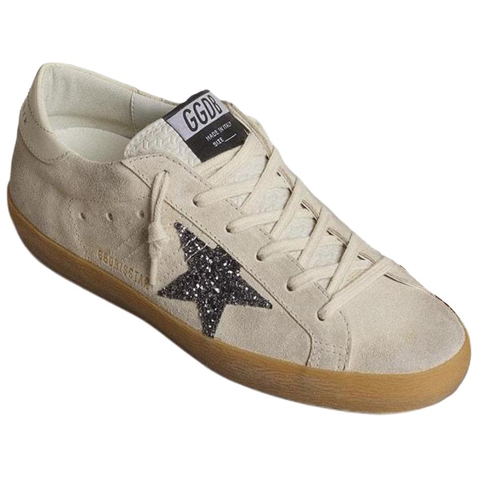 Женские кеды Golden Goose Super-Star (серо-голубые) — фото 3