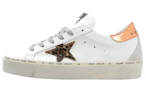 Golden Goose Hi Star Athletic Shoes Women's White Distressed