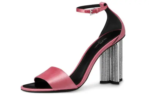 LOUIS VUITTON Silhouette High Heels Women's Pink