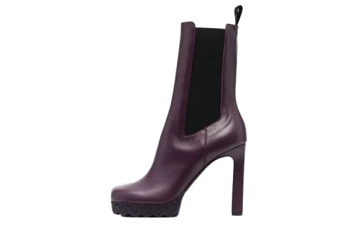 OFF-WHITE Sponge-sole Chelsea Heeled Boots Women's