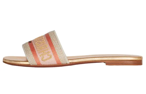 DIOR DwayDway Cotton Fabric Stylish Sandal Women's White