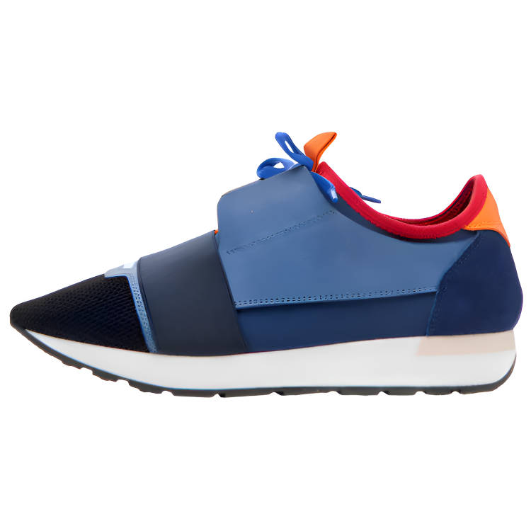 Balenciaga Race Runner Low top Casual Shoes Men's Blue