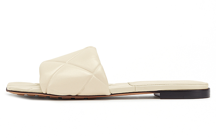 Bottega Veneta Lido Slide Slippers Women's White