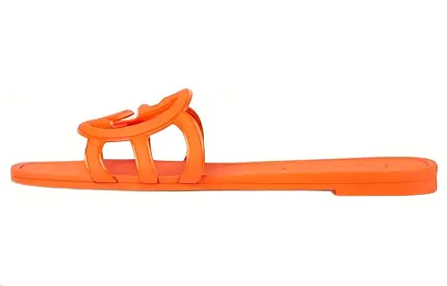 GUCCI Interlocking Slide Slippers Women's Orange