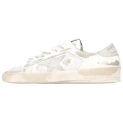 Golden Goose Stardan Stylish Skateboarding Shoes Men's White