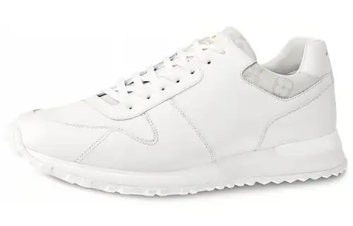 LOUIS VUITTON Run Away Cow Leather Low top Casual Shoes Men's White