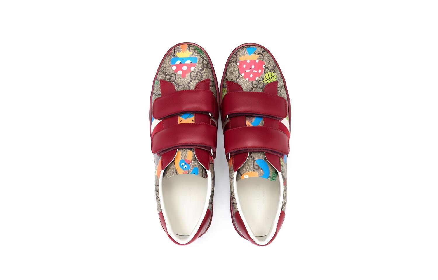 Кеды Gucci (розовые) — фото 3