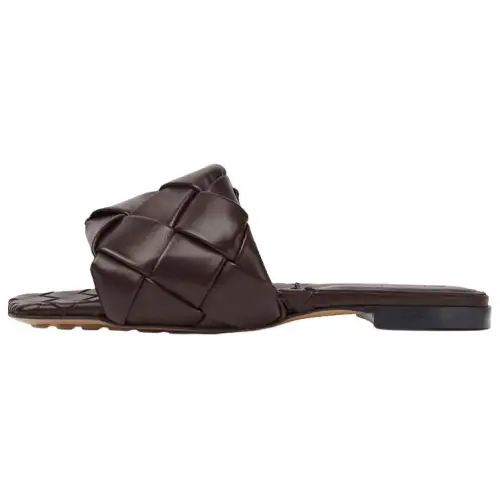 Bottega Veneta Lido Fashion Slide Slippers Women's Chocolate