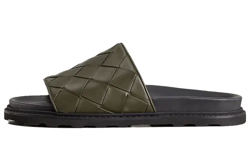 Bottega Veneta Stylish Sandal Men's Black Green